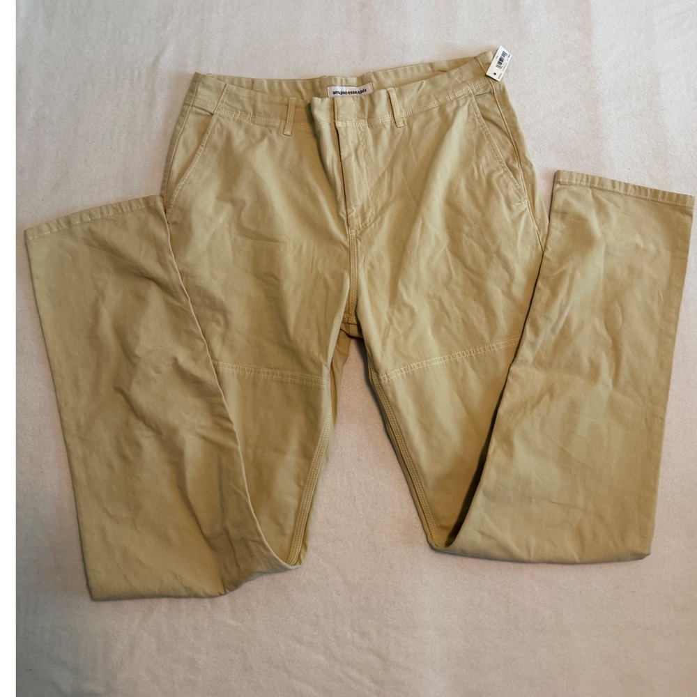 Amazon Essentials Mens Utility Chino Pants  35x34 Gorpcore Preppy Minimalist